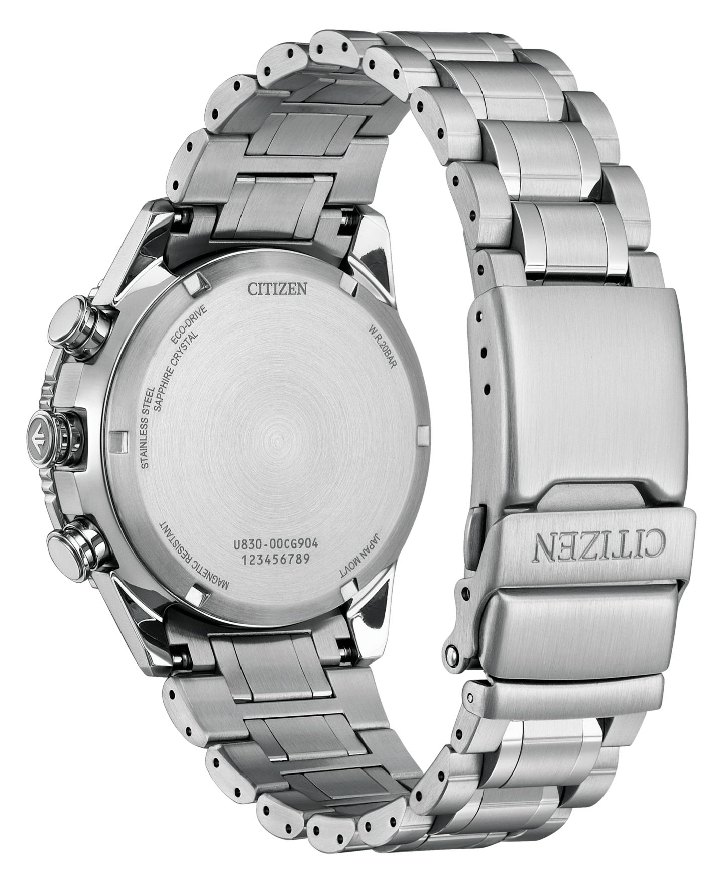 Мужские часы Citizen Promaster Skyhawk U830 Analog-Digital Silver-Tone Stainless Steel Bracelet Watch 43mm — фото 5