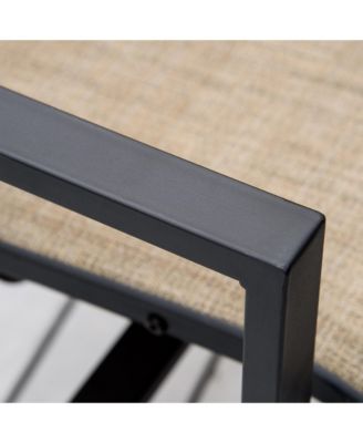 5 Piece Outdoor Dining Set, Ice Bucket Table, Rocking Chairs,