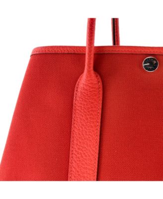 30 Garden Party Tote Toile and Leather