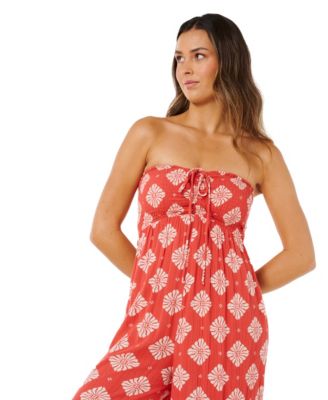 Women's Ventura Shirred Strapless Jumpsuit