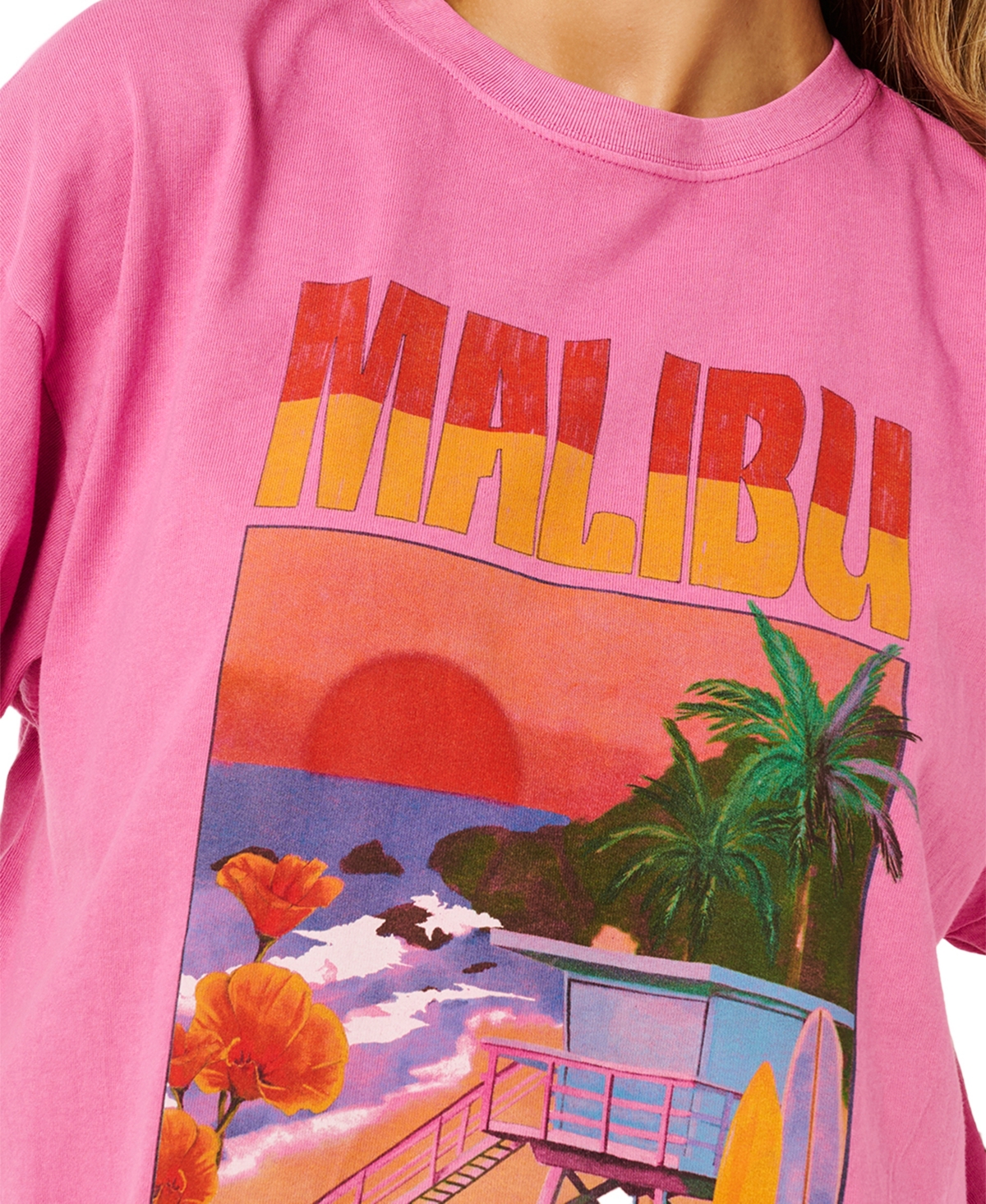 Rip Curl Women's Hayley O Heritage Printed Crewneck T-Shirt