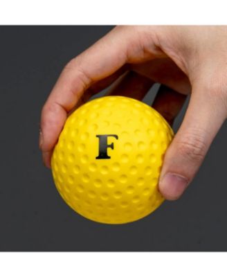 Pack of 20 Sting Free Dimpled Baseballs 9 Inch Training Balls Lightweight 1 oz Design for Pitching Machine Practice Durable PU Hard Foam