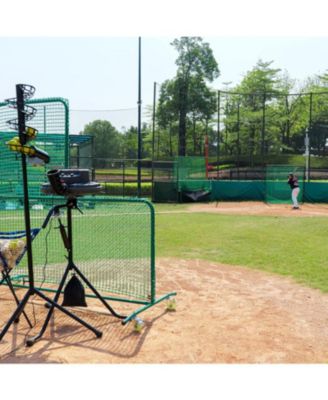 High Speed Dual Wheel Baseball Pitching Machine with 30 to 95 MPH Adjustable Speed,Multi Pitch Capability with Tripod Base  Training Balls