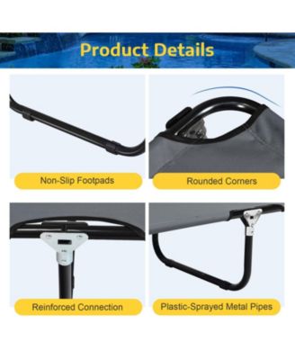 Outdoor Folding Camping Bed Cot for Sleeping, Hiking, Travel, Portable