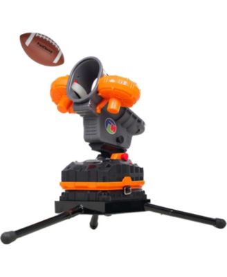Automatic Football Machine for Kids & Teens with Adjustable Angles, Left Right Oscillation, 2 Training Footballs & Carry Bag