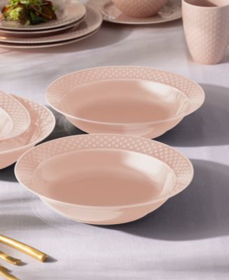 Kikko 25 oz. Rim Dinner Bowls, Set of 4