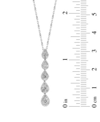 Diamond Pendant Necklace (1/2 ct. t.w.) in 10k White Gold