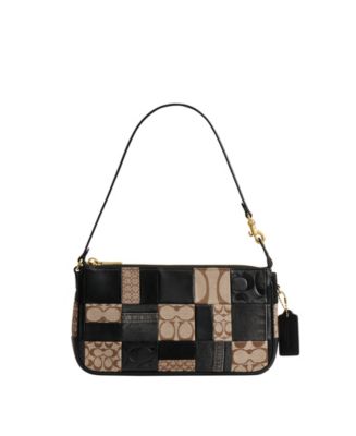 COACH Plaza Medium Patchwork Signature Jacquard Slim Shoulder Bag
