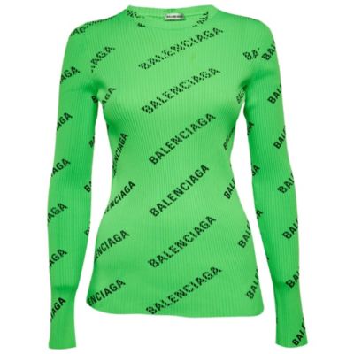 Women's Techno Logo Print Rib Knit
