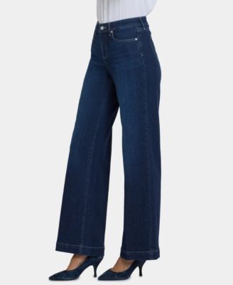Petite Teresa Wide-Leg Hem Jeans