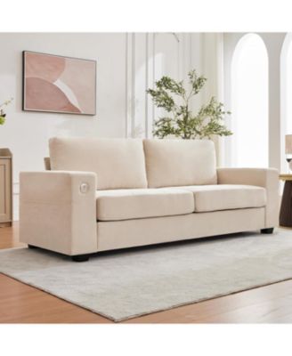 90" Oversized Cloud Couch, 114 Pounds Mid Century Chenille Sofa, No Assembly Required & Deep Seat