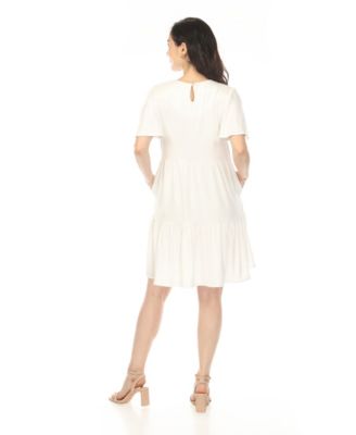 Women's V-Neck Short-Sleeve Dress