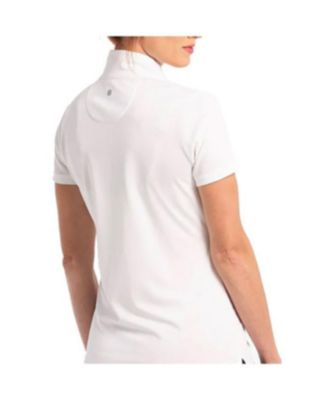 Women's Convertible Zip Mock Short Sleeve Golf Polo