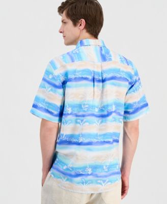 Men's Sand Palma Batik Printed Short-Sleeve Shirt