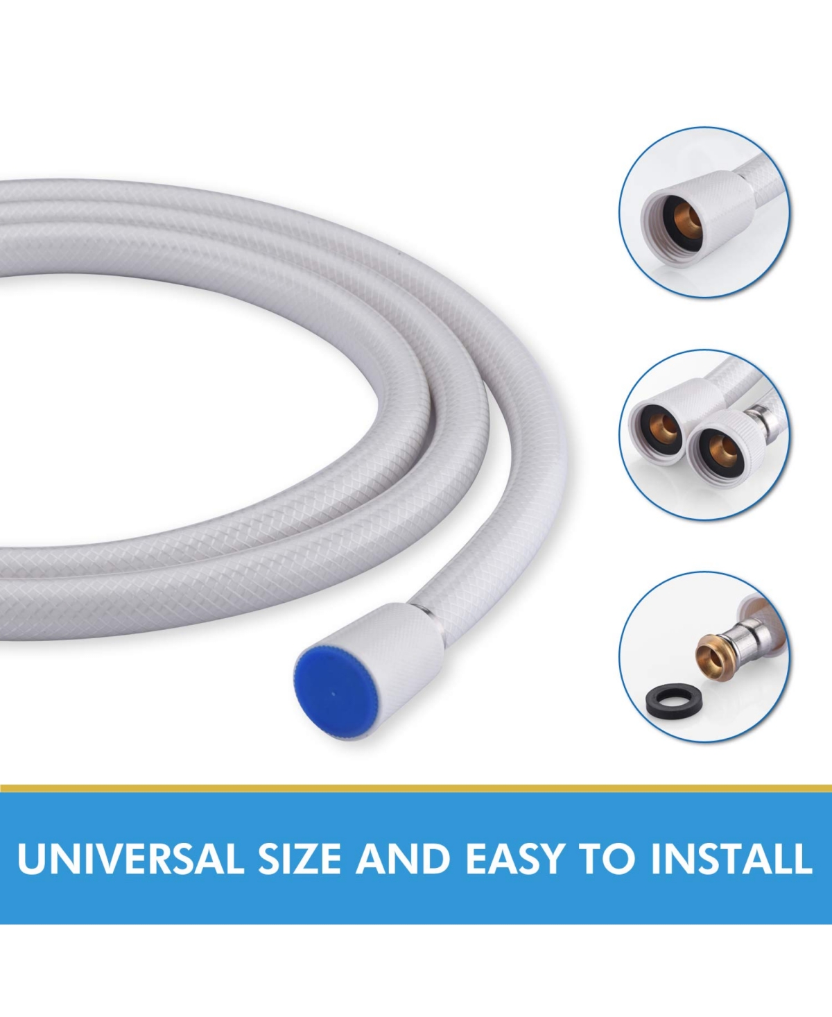 Rainsken 59" Extra Long Pvc Shower Hose