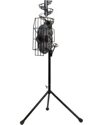 Dual Wheel Baseball Pitching Machine with Adjustable Speed, 40–68 MPH Performance and Tripod Base for Professional Training