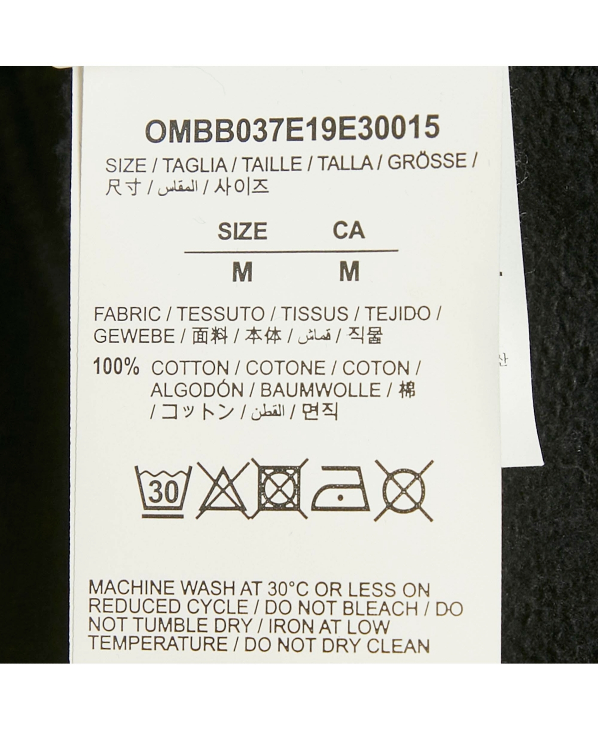 Pre-Owned Off-White Men's Black Waterfall Print Cotton Hoodie