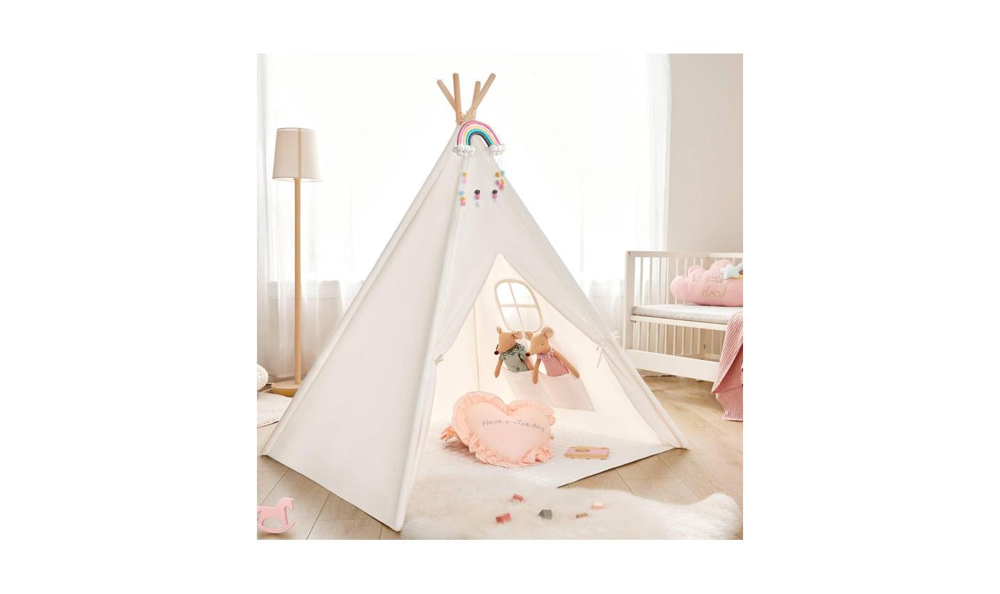 Детская игрушка Tiny Land Teepee Tent for Kids with Mat - Indoor Play Tent with Mat — фото 9