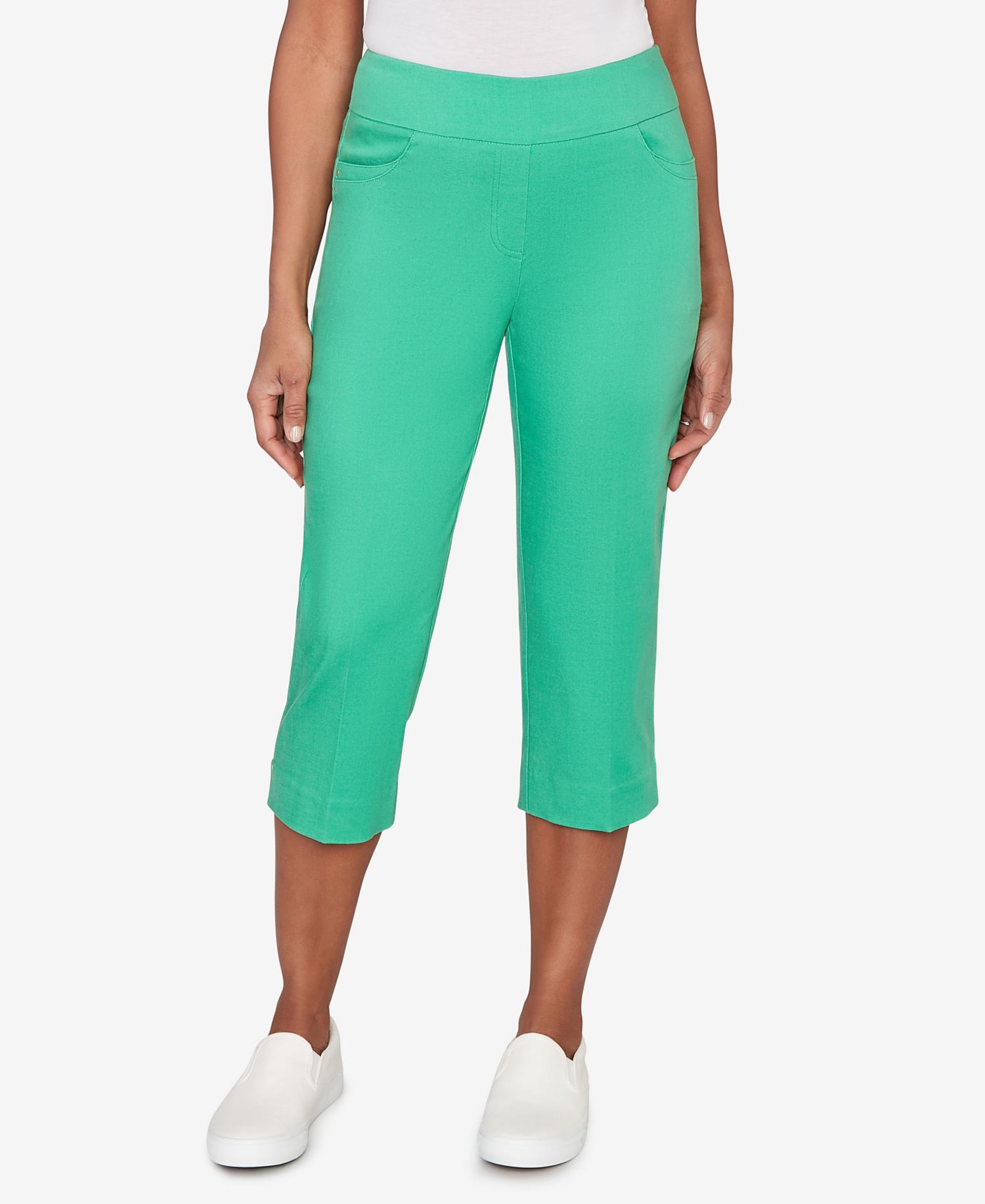 Women's Resort Living Smooth Waist Easy Pull- On Capri Pants