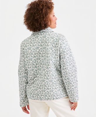 Women's Quilted Cotton Button-Front Jacket