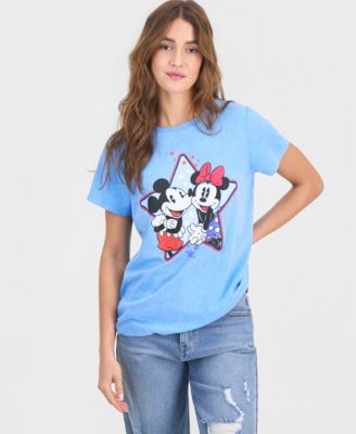 Juniors' Mickey Minnie 4th Of July T-Shirt