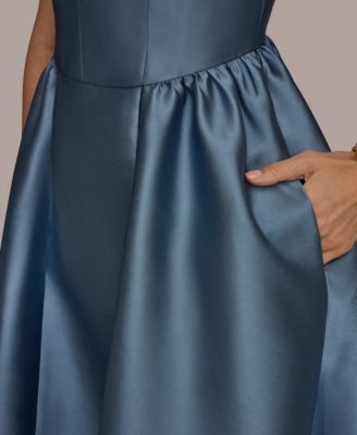 Women's Sleeveless V-Neck A-Line Midi Dress