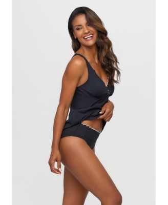 Women's Scalloped Classic Bikini Swimsuit Bottom