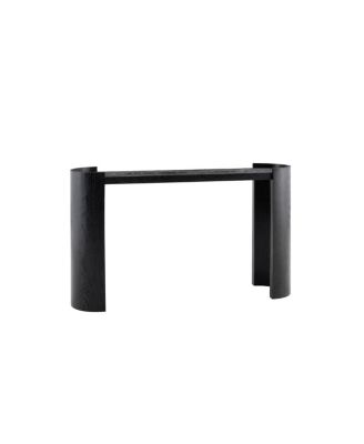 curved foyer table - minimalist entrance sofa side table