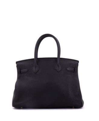 Birkin 30 Handbag Black Togo with Gold Hardware