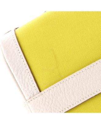 Garden File Tote Toile and Leather