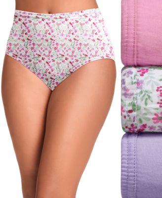 Women's Elance Brief 3 Pack Underwear 1484, 1486 Extended Sizes