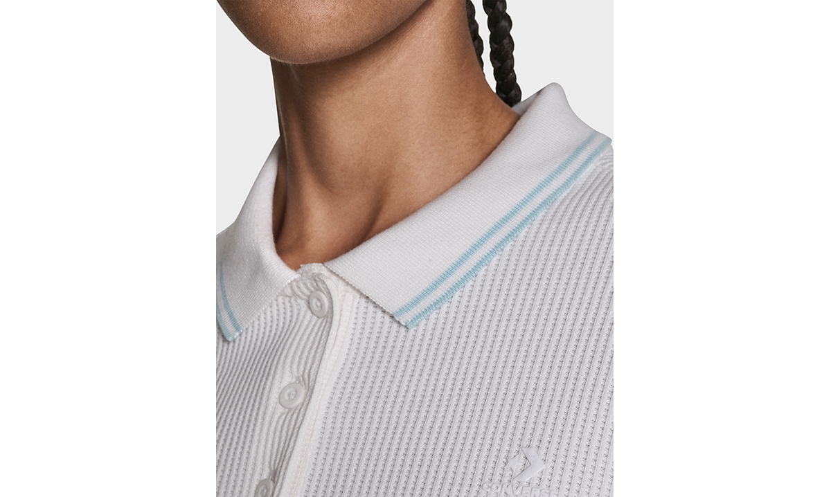 Converse Women's Cropped Waffle Polo