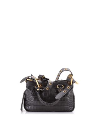 Small Le Cagole Giant Studs Tote Embossed Leather