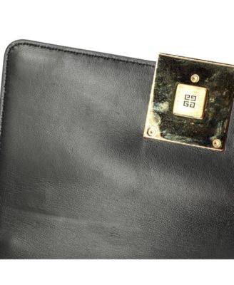 Small 4G Cube Chain Top Handle Bag Leather