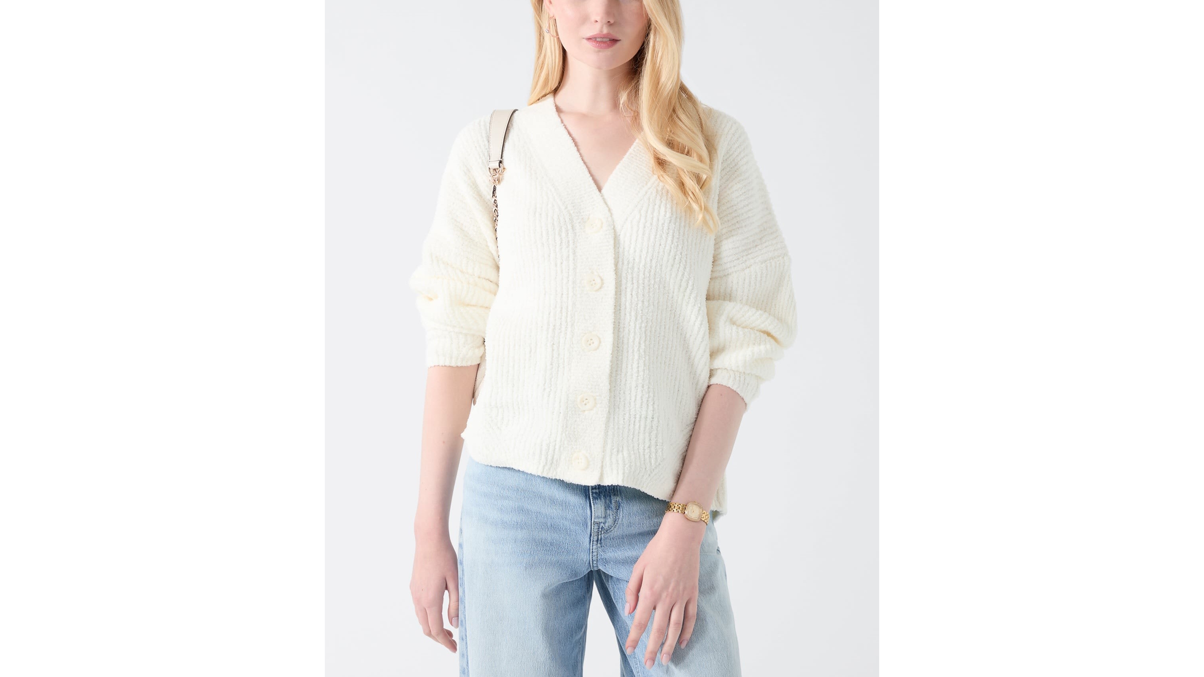 Guess Women's Lana Oversized Long-Sleeve Cardigan