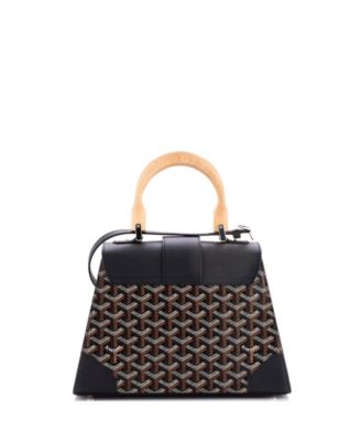 PM Saigon Top Handle Bag Coated Canvas with Leather