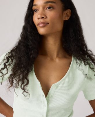 Women's Muse Short-Sleeve Button-Front Top