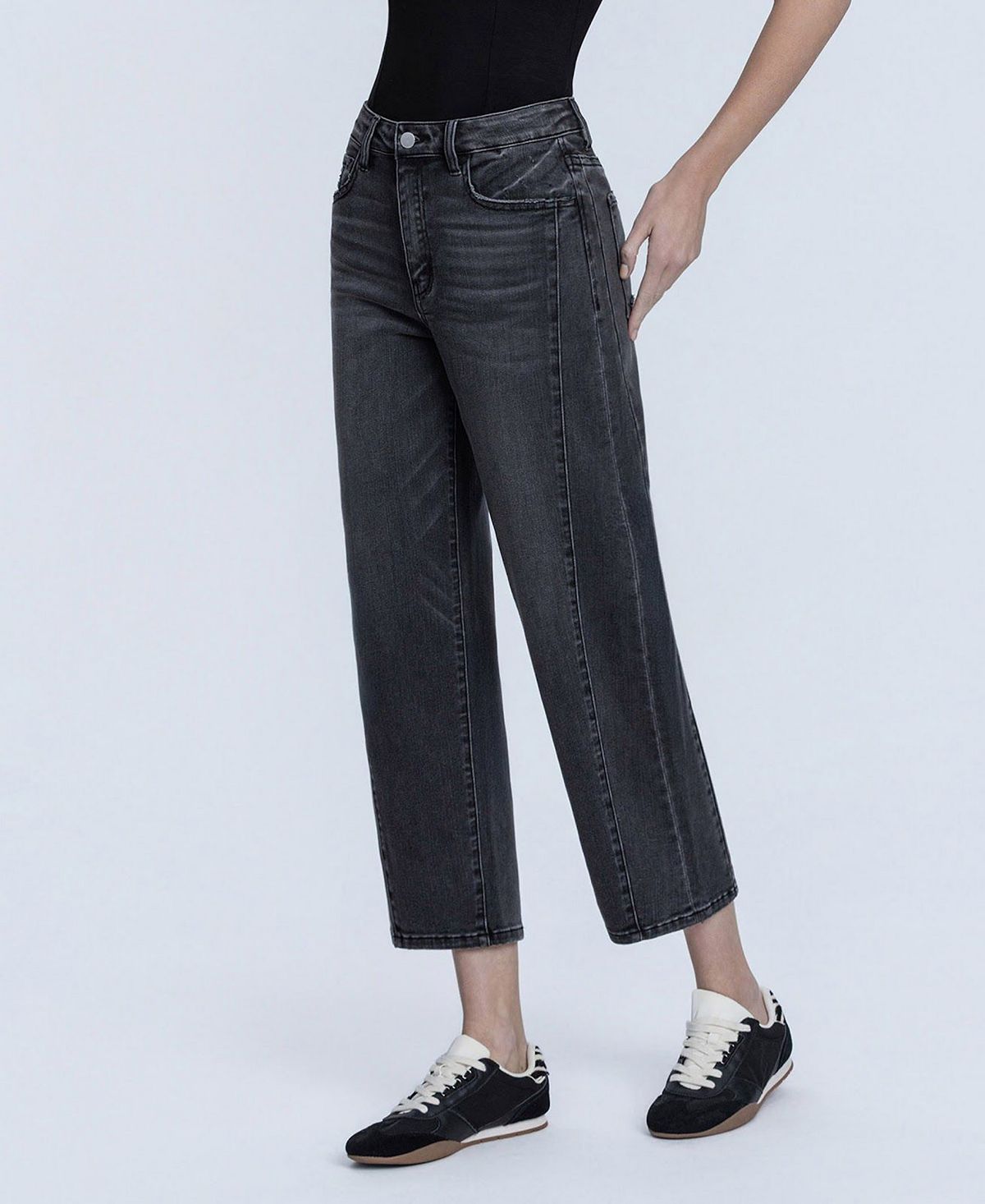 Flying Monkey Women's Super High Rise Mild Barrel Jeans view 3 — MAYCSS fashion products