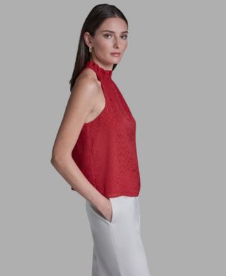 Women's Ruffle Halter Neck Top