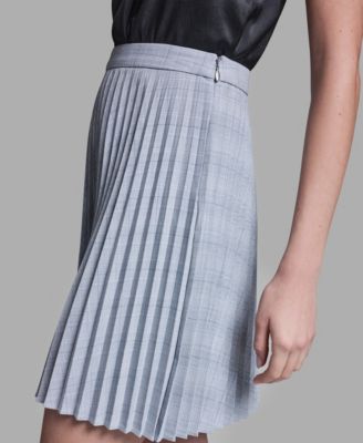 Women's Plaid Pleated Mini Skirt