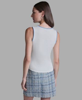 Women's Scoop Neck Sleeveless Knit Top