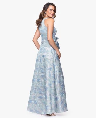 Women's Bow-Detail Brocade Gown