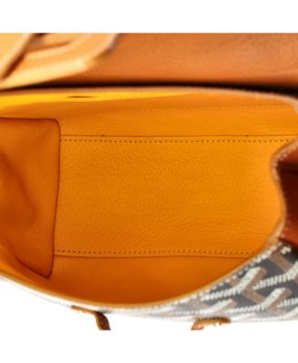 Mini Saigon Top Handle Bag Coated Canvas with Leather