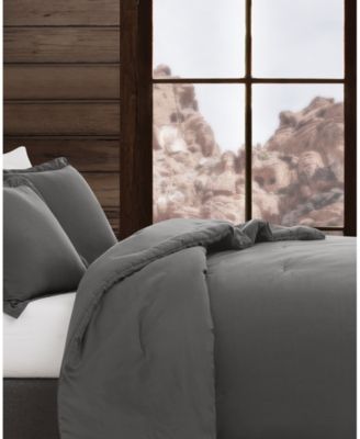 Vintage Washed Cotton 3-Pc. Comforter Set, Full/Queen