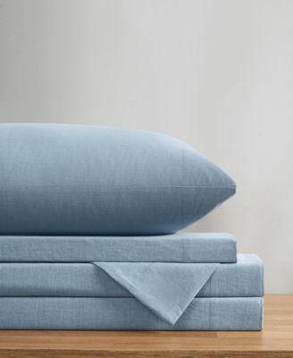 Dusted Denim CVC 200 Thread Count 4-Pc. Sheet Set, Queen