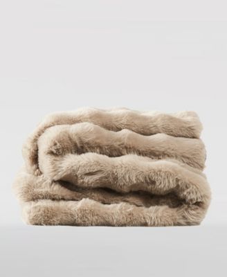 Bubble Rabbit Faux Fur Throw, 50" x 70"