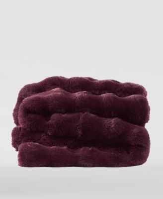 Bubble Rabbit Faux Fur Throw, 50" x 70"