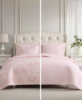 Toile Delightful Reversible 3-Pc. Quilt Set, King