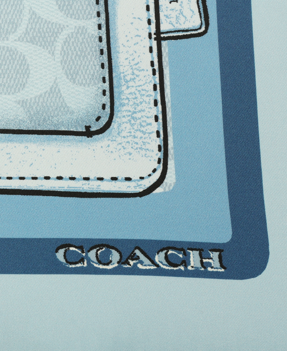 Coach Women's Stacked Tabby Printed Silk Square Scarf