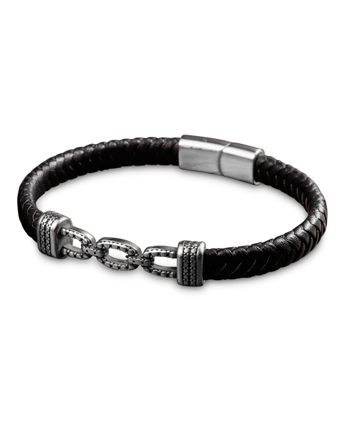 Rhona Sutton Men's Ferum Leather & Stainless Steel Bracelet
